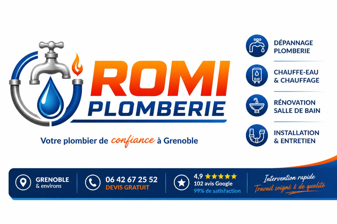 Logo ROMI PLOMBERIE